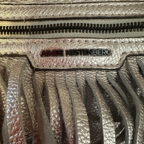 Fringe Pink Metallic Purse - Picture 2 of 5